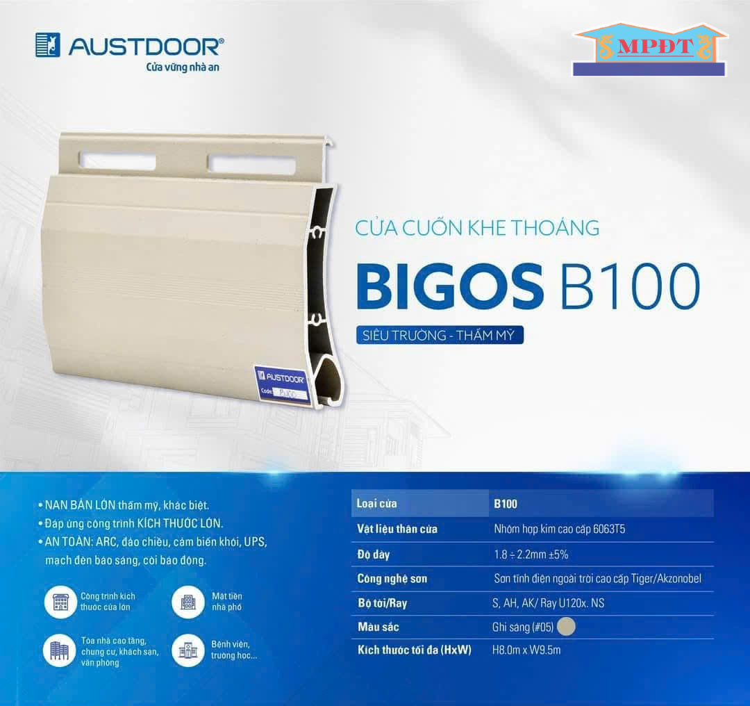 Cửa Cuốn Austdoor khe thoáng BIGOS B100