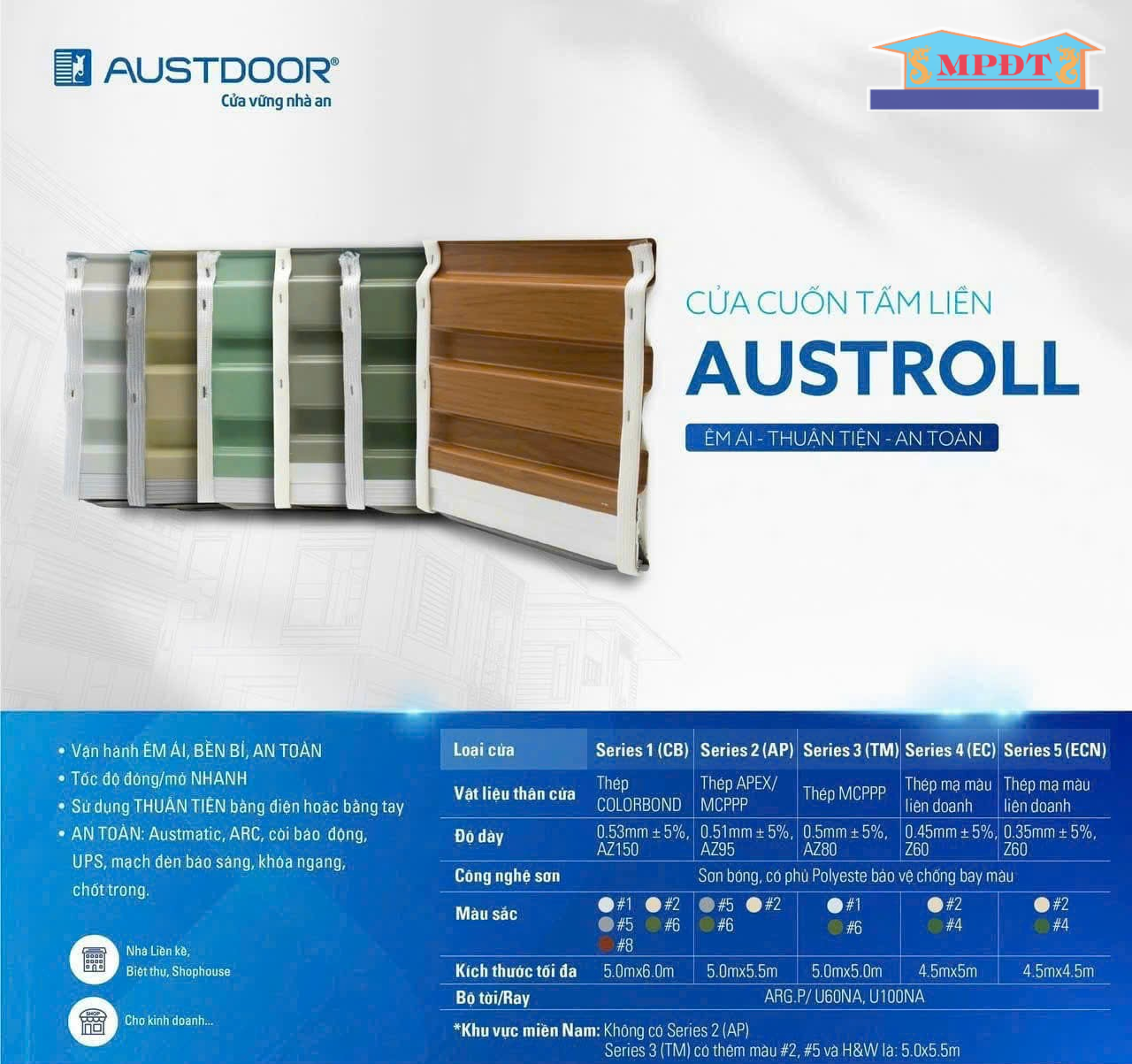 Cửa cuốn tấm liền AUSTROLL