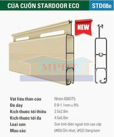 CỬA CUỐN STARDOOR STD08e